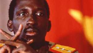Thomas Sankara, le leader du Conseil national de la révolution. © Witt/SIPA-PRESS / Archives Jeune Afrique 